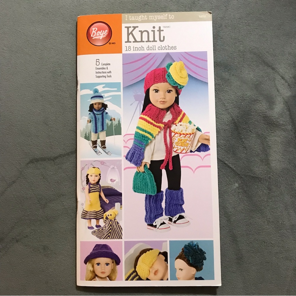 I taught myself how to KNIT 18 inch doll clothes